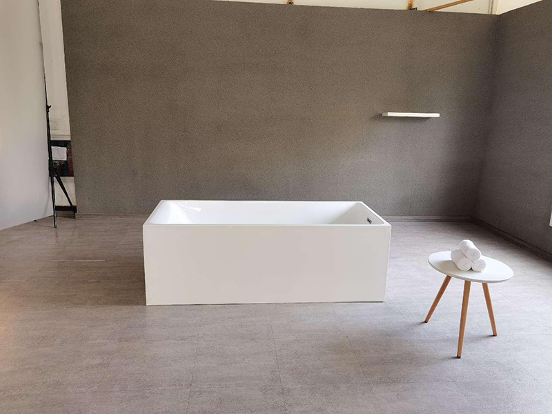 8317 Simple Style Standard Rectangle Acrylic Freestanding Bath