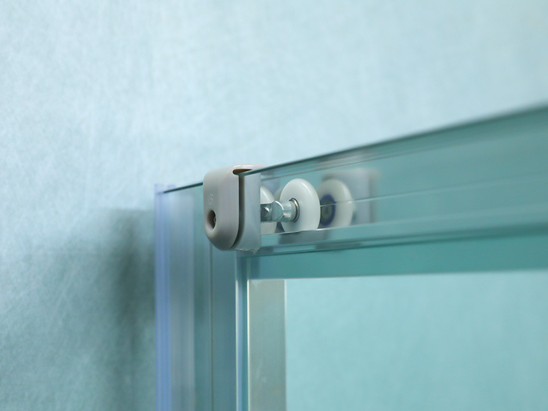 SQ Double Holes Handle Square Framed Sliding Shower Enclosure