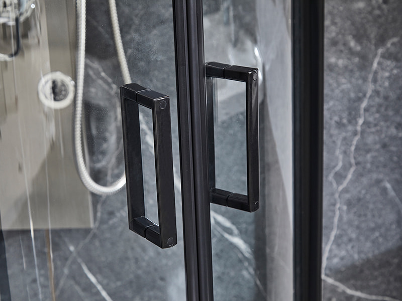 SE Sliding Glass Door For Shower Enclosusre, Black Aluminium Profile