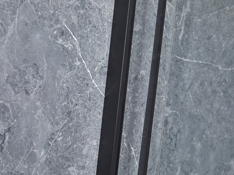 SE Sliding Glass Door For Shower Enclosusre, Black Aluminium Profile