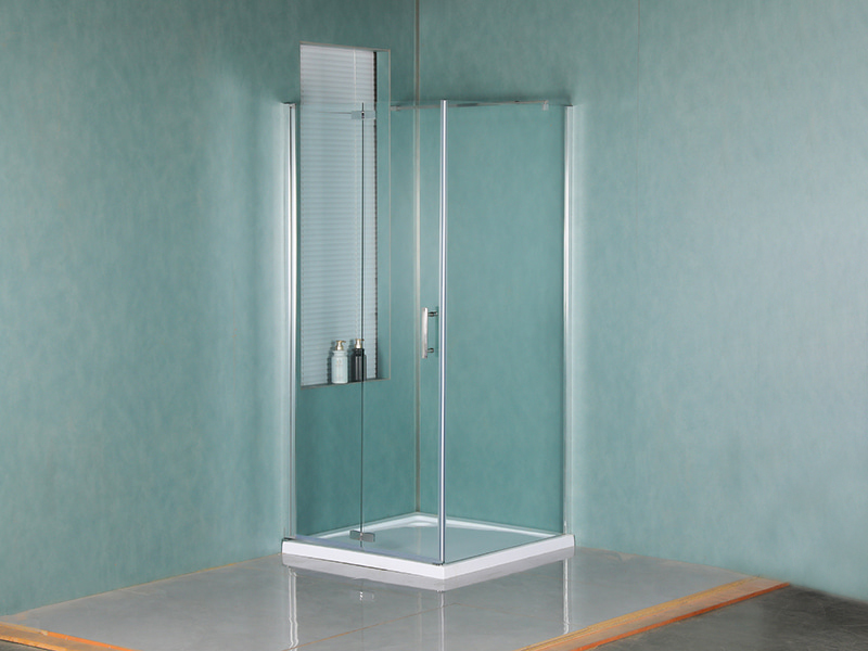 LD Pivot Chrome Aluminium Profile Shower Enclosure