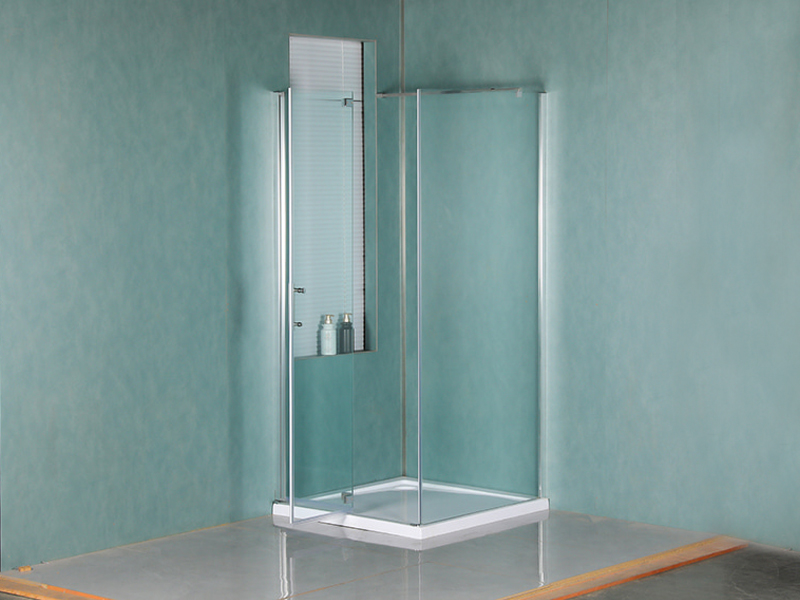 LD Pivot Chrome Aluminium Profile Shower Enclosure